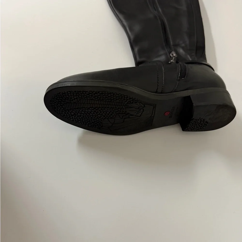 Blondo Black Over-the-Knee Leather‎ Boots
